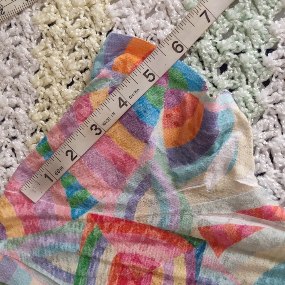 Before + Again Small Geo Print Short Sleeve T-Shirt - Picture 8 of 12